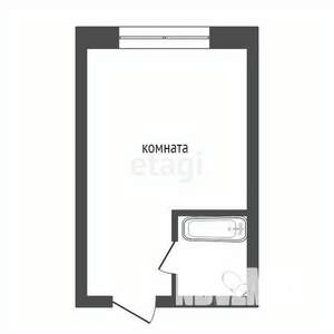 Студия квартира, вторичка, 18м2, 5/5 этаж