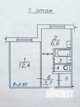 1-к квартира, вторичка, 27м2, 1/9 этаж