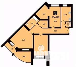 3-к квартира, вторичка, 138м2, 2/12 этаж
