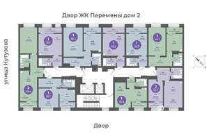 2-к квартира, вторичка, 43м2, 11/24 этаж