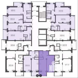 1-к квартира, вторичка, 40м2, 2/17 этаж