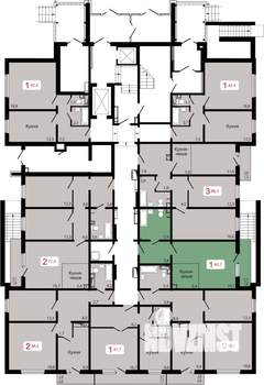 1-к квартира, вторичка, 41м2, 1/17 этаж