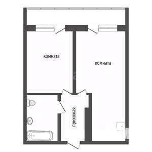 1-к квартира, вторичка, 37м2, 17/25 этаж