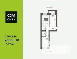 2-к квартира, вторичка, 60м2, 7/16 этаж