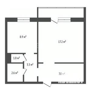 1-к квартира, вторичка, 41м2, 1/10 этаж