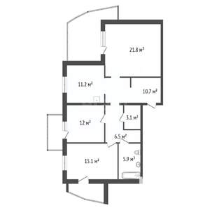 3-к квартира, вторичка, 85м2, 11/15 этаж