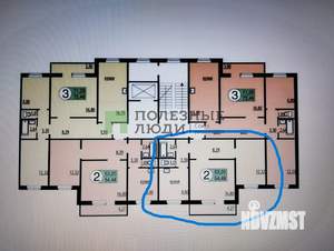 2-к квартира, вторичка, 54м2, 4/10 этаж