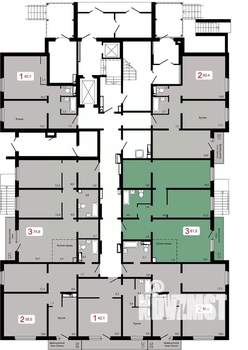 3-к квартира, вторичка, 82м2, 1/17 этаж
