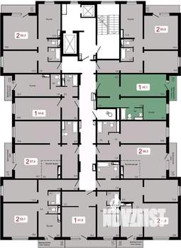 1-к квартира, вторичка, 45м2, 9/17 этаж