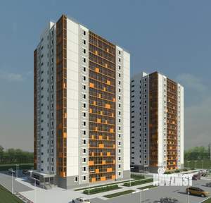 1-к квартира, строящийся дом, 42м2, 16/17 этаж