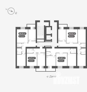 2-к квартира, вторичка, 66м2, 8/16 этаж