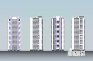 2-к квартира, строящийся дом, 47м2, 24/25 этаж