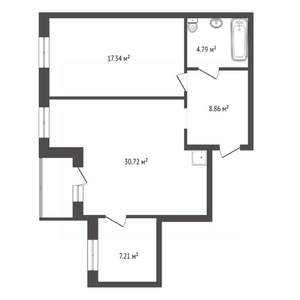 2-к квартира, вторичка, 67м2, 8/10 этаж