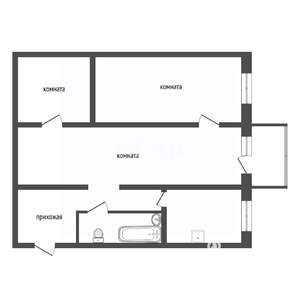 2-к квартира, вторичка, 45м2, 2/4 этаж