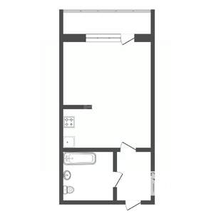 Студия квартира, вторичка, 21м2, 22/25 этаж
