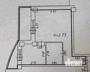 1-к квартира, вторичка, 34м2, 1/18 этаж