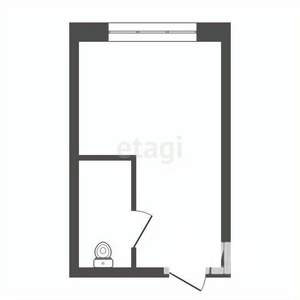 Студия квартира, вторичка, 14м2, 2/5 этаж