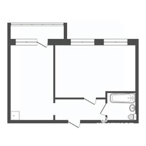 2-к квартира, вторичка, 52м2, 6/15 этаж