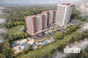1-к квартира, строящийся дом, 40м2, 11/17 этаж