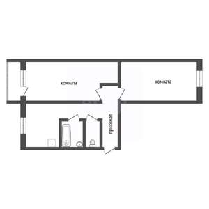 2-к квартира, вторичка, 49м2, 3/5 этаж