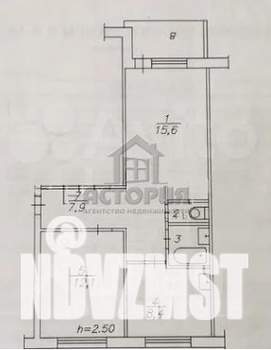 2-к квартира, вторичка, 48м2, 4/5 этаж