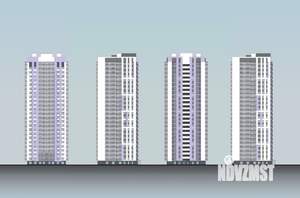 2-к квартира, строящийся дом, 62м2, 17/25 этаж