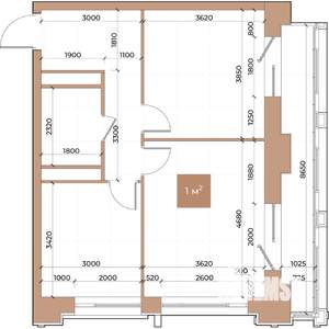 2-к квартира, вторичка, 55м2, 2/24 этаж