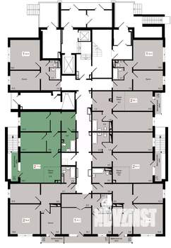 2-к квартира, строящийся дом, 71м2, 1/17 этаж