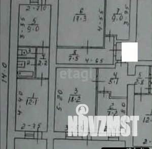 3-к квартира, вторичка, 63м2, 1/9 этаж