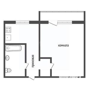 1-к квартира, вторичка, 30м2, 5/9 этаж