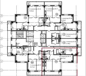 2-к квартира, вторичка, 50м2, 12/16 этаж