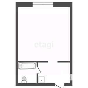 Студия квартира, вторичка, 17м2, 4/4 этаж