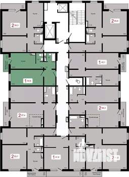 1-к квартира, вторичка, 45м2, 11/17 этаж