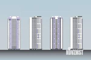 2-к квартира, строящийся дом, 57м2, 3/25 этаж