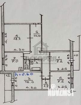4-к квартира, вторичка, 78м2, 8/9 этаж