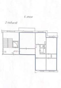 3-к квартира, вторичка, 78м2, 6/9 этаж