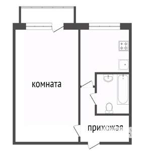 1-к квартира, вторичка, 31м2, 5/5 этаж