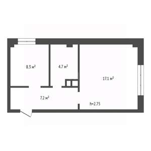 2-к квартира, вторичка, 37м2, 2/16 этаж