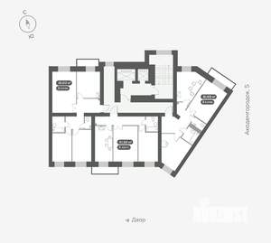 3-к квартира, вторичка, 77м2, 4/15 этаж