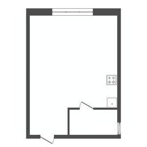 Студия квартира, вторичка, 12м2, 2/9 этаж