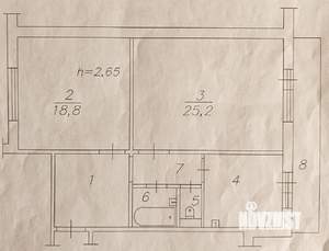 2-к квартира, вторичка, 68м2, 10/10 этаж