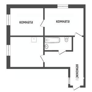 2-к квартира, вторичка, 69м2, 3/16 этаж