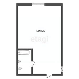 Студия квартира, вторичка, 29м2, 5/10 этаж