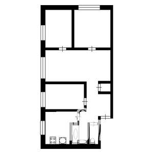 4-к квартира, вторичка, 60м2, 4/5 этаж