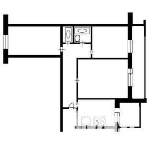 3-к квартира, вторичка, 60м2, 2/9 этаж
