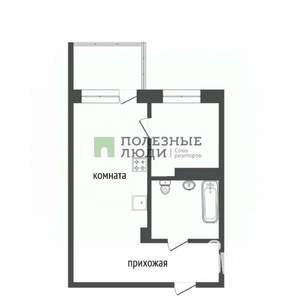 1-к квартира, вторичка, 26м2, 13/19 этаж