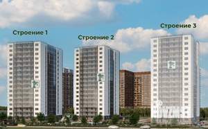 1-к квартира, строящийся дом, 38м2, 1/17 этаж
