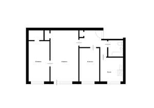 3-к квартира, вторичка, 54м2, 1/5 этаж