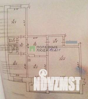 3-к квартира, вторичка, 86м2, 5/10 этаж