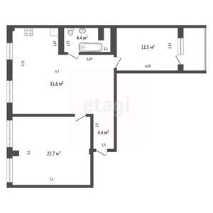 3-к квартира, вторичка, 79м2, 2/9 этаж